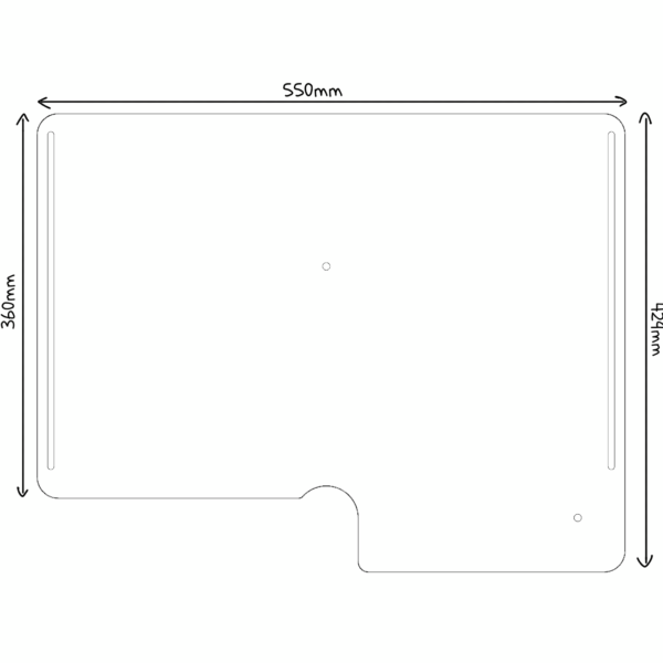 Dimensions plateformes